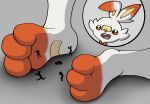  3_toes all_fours anthro begging cel_shading feet folded_ears foot_fetish foot_focus foot_lick foot_play foot_rub fur generation_8_pokemon glistening glistening_eyes group happy hare hi_res kiwifizz lagomorph leporid licking macro male mammal micro micro_on_macro nintendo open_mouth orange_body orange_fur playing pokemon pokemon_(species) praying rabbit rubbing running scared scorbunny shaded size_difference size_play smile squish stomped stomping teasing toe_curl toes tongue tongue_out trapped video_games white_body white_fur worship worshipping 