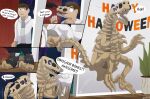  absurd_res alsoflick bone boop clothing costume dinosaur fossil halloween hi_res holidays reptile scalie skeleton transformation 