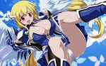  angel angel_wings astraea blonde_hair blush breasts chain cleavage collar jpeg_artifacts large_breasts long_hair panties slave solo sora_no_otoshimono tears underwear wallpaper watanabe_yoshihiro wings 