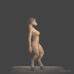  3d_(artwork) animated breathing cora digital_media_(artwork) emerald_raven equine fan_character female horse mammal nude standing 