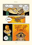  anthro canid canine canis comic dreamworks duo feral hi_res male mammal mr._snake_(the_bad_guys) mr._wolf_(the_bad_guys) reptile saran_kit scalie snake speech_bubble the_bad_guys wolf 