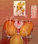  &lt;3 2022 after_sex anthro anus areola bandai_namco big_breasts bodily_fluids breasts butt censored chest_tuft cottontail cum cum_drip cum_from_pussy cum_in_pussy cum_inside cum_on_butt cum_on_tail cum_on_wall cum_string digimon digimon_(species) dripping english_text female fur genital_fluids genitals hi_res list multicolored_body multicolored_fur nude photo presenting presenting_hindquarters pussy renamon solo spread_legs spreading steam sweat tally_marks text through_wall tuft two_tone_body two_tone_fur white_body white_fur yellow_body yellow_fur 