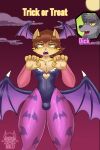  absurd_res anthro canid canine canis capcom clothing cosplay darkstalkers dialogue domestic_cat duo edward_(srmko) felid feline felis girly halloween halloween_costume hi_res holidays hybrid leotard lifeguard_(srmko) male male/male mammal morrigan_aensland srmko thick_thighs video_games were werecanid werecanine wolf 