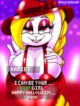  anthro big_breasts big_butt blazedscarf breast_squish breasts broodal butt clothed clothing cosplay dress female halloween hariet_(mario) hi_res holidays lagomorph leporid mammal mario_bros mayor_pauline nintendo rabbit solo squish super_mario_odyssey thick_thighs tight_clothing video_games wide_hips 