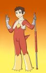  avian bird blaziken chicken clothing ditto_(disambiguation) fire galliform gallus_(genus) generation_3_pokemon hero hi_res kfc latex nintendo not_furry phasianid pokehero pokemon pokemon_(species) poking runner spicy staff suit unmasked video_games 