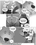  butt canid canine canis clothing comic hi_res jockstrap male male/male mammal misterstallion tail underwear ursid wolf 