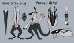  absurd_res anthro hi_res male mantled_beast model_sheet sterling_(sterlingprimo) sterlingprimo 