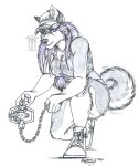  anthro callie calliehusky canid canine canis domestic_dog female hesky hi_res hunter hunting husk husky mammal nordic_sled_dog solo spitz thehuntingwolf trapper trapping 