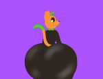 animate_inanimate anthro big_butt black_body butt domestic_cat elemental_creature expansion felid feline felis feral flora_fauna food food_creature fruit green_eyes hi_res living_fruit looking_back male mammal plant pumkat pumpkin purple_background simple_background smile solo thick_thighs wide_hips zapdiamond_(artist) 