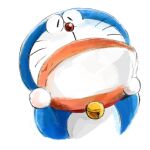  1:1 2022 anthro bell blue_body blue_fur collar domestic_cat doraemon doraemon_(character) eyes_closed felid feline felis fur machine male mammal mt_tg red_collar red_nose robot shaded simple_background solo standing whiskers white_background white_body white_fur 