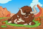  2015 2_horns arizona_cow_(tfh) bandanna big_horn bovid bovine brown_body brown_fur brown_hair cattle clothing cloven_hooves cuddling daughter daww digital_drawing_(artwork) digital_media_(artwork) duo duragan ears_down eyebrows eyelashes eyes_closed father father_and_child father_and_daughter female feral floppy_ears fur grass green_eyes grey_hooves hair hereford_cattle hi_res hooves horn hugging_leg kerchief larger_male long_ears looking_at_another looking_down looking_down_at_another lying male mammal multicolored_body multicolored_fur neckerchief on_front on_ground outside parent parent_and_child pink_nose pivoted_ears plant prairie quadruped rock size_difference smaller_female smile solo tan_body tan_fur tan_hooves texas_(tfh) them&#039;s_fightin&#039;_herds thick_eyebrows two_tone_body two_tone_face two_tone_fur 