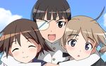  bangs highres lynette_bishop miyafuji_yoshika multiple_girls negativezero sakamoto_mio strike_witches vector_trace wallpaper world_witches_series 