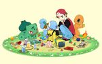  agemono alternate_costume alternate_headwear annotated apple apple_core backpack bad_id bad_pixiv_id bag baseball_cap berries bottle brown_eyes brown_hair bulbasaur cameo candy charmander clefairy cookie denim doll evolutionary_stone fire fire_stone food fruit gameplay_mechanics gen_1_pokemon great_ball hat jacket jeans kanto_map lava_cookie map max_revive moon_stone mushroom one_eye_closed open_bag open_mouth pants pikachu pocket_monsters_(manga) poke_ball poke_ball_theme pokedex pokemon pokemon_(creature) pokemon_(game) pokemon_frlg potion potion_(pokemon) rare_candy red_(pokemon) red_(pokemon_frlg) red_eyes revive rope smile socks spoon spring_onion squatting squirtle stone stuffed_animal stuffed_toy sun_stone tail-tip_fire television ultra_ball vs_seeker water_bottle 