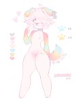  absurd_res anthro chikomokii female flat_chested floppy_ears girly hi_res humanoid invalid_tag nude small_snout solo 