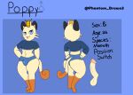  absurd_res anthro blep bulge clothing curled_tail generation_1_pokemon genitals girly hands_on_hips hi_res jockstrap male meowth model_sheet nintendo penis phantom_draws3 pokemon pokemon_(species) poppy(phantom_draws3) simple_background tongue tongue_out topwear underwear video_games 