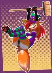  anthro blush breasts broom broom_riding butt canid canine cleaning_tool clothing digital_media_(artwork) female flying flying_broomstick footwear fox fur hair halloween hat headgear headwear hi_res holidays legwear levitation long_hair looking_at_viewer magic_user mammal multicolored_body open_mouth orange_body orange_fur orange_hair pattern_clothing pattern_footwear pattern_legwear pattern_socks pattern_stockings pepper_(sketchytoasty) purple_clothing purple_hat purple_headwear purple_topwear signature simple_background sketchytoasty smile socks solo stockings stoking striped_clothing striped_footwear striped_legwear striped_socks striped_stockings stripes topwear two_tone_body witch witch_costume witch_hat 