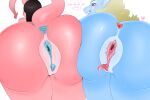  anthro double_penetration double_pussyjob dragon duo female female/female genitals hentai_nana humanoid penetration pussy xenophilia 