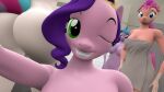  3d_(artwork) anthro anthrofied big_butt breasts butt cm26 convenient_censorship digital_media_(artwork) equid equine female group hasbro hi_res horn izzy_moonbow_(mlp) mammal mlp_g5 my_little_pony nude one_eye_closed pipp_petals_(mlp) sunny_starscout_(mlp) towel towel_only unicorn wink zipp_storm_(mlp) 
