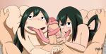  2020 absurd_res amphibian amphibian_humanoid animal_humanoid asui_beru asui_tsuyu big_breasts black_eyes blush breasts butt daughter erection fellatio female female/female frog frog_humanoid genitals green_hair group group_sex hair hand_on_butt hi_res humanoid licking light_body light_skin long_hair long_tongue male male/female mature_female mother mother_and_child mother_and_daughter my_hero_academia nude open_mouth oral padm parent parent_and_child parent_and_daughter penile penis sex simple_background smile threesome tongue tongue_fetish tongue_out 