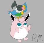  absurd_res chatot_(eotds) feral guildmaster_wigglytuff hi_res male nintendo phantom_draws3 pokemon pokemon_mystery_dungeon simple_background video_games 