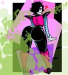  &lt;3 big_butt black_hair butt fart fart_cloud fart_fetish girly hair huge_butt humanoid looking_back machine male mettaton mettaton_ex onomatopoeia robot robot_humanoid solo sound_effects text undertale undertale_(series) video_games weirdisfun 