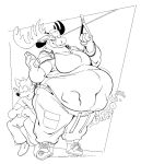  anthro belly big_belly big_breasts boot_(artist) boots breasts canid canine capreoline cervid clothing digestion digestion_noises duo female female_pred footwear inside_vehicle larger_female line_art male mammal moose morgan_(wolfwireless) musclegut navel overweight overweight_female sitting size_difference smaller_male standing struggling thick_neck tongue tongue_out vore 