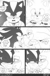  &lt;3 2022 anthro anthro_on_anthro blush chest_tuft clothing comic dialogue duo embrace english_text eulipotyphlan eye_contact greyscale half-closed_eyes head_grab heartbeat hedgehog hi_res intraspecies krazyelf looking_at_another male male/male mammal monochrome narrowed_eyes open_mouth romantic romantic_ambiance romantic_couple sega shadow_the_hedgehog smile sonic_the_hedgehog sonic_the_hedgehog_(series) speech_bubble sweater text topwear tuft 