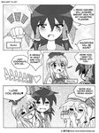  blush bucket comic doujinshi english flandre_scarlet greyscale hakurei_reimu hat kamishirasawa_keine milk monochrome multiple_girls sexually_suggestive touhou wong yuri 