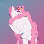  absurd_res anthro digital_media_(artwork) duo equid equine felid feline felis fur hair hi_res horn male male/male male_penetrating mammal muscular muscular_anthro muscular_male nude open_mouth pantherine penetration pink_body pink_fur pink_hair pink_panther pink_panther_(series) sex simple_background smile unibro_pi unibro_pi_(character) unicorn 