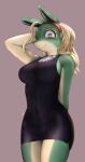  absurd_res accessory anthro big_breasts black_clothing black_dress blonde_hair blue_eyes blush breasts clothed clothing digital_media_(artwork) dress eyelashes female hair hair_accessory hairband hand_behind_head hi_res ippan_josei keramagath long_ears long_hair looking_at_viewer looking_down_at_viewer mammal my_hero_academia simple_background smile solo thick_eyelashes tight_clothing unknown_species 