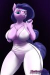  amira_(mlp) anthro big_breasts bite biting_lip black_background breasts clothing colored_nails earth_pony equid equine friendship_is_magic hand_on_breast hasbro hi_res horse looking_at_viewer mammal my_little_pony nails pony simple_background smile solo thehuskylord translucent translucent_clothing 