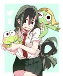  &lt;3 2018 :&gt; :o alien amphibian anthro asui_tsuyu barefoot big_eyes big_head black_eyes blue_background border bottomless bottomwear bow_hair carrying clothed clothing crossover detailed earless featureless_crotch feet female foot_grab frog green_body green_hair green_skin group hair hand_holding hand_on_foot hand_on_hand happy hat headgear headwear hello_kitty_(series) holding_character human kerokerokeroppi keroppi keroro lmn826 long_hair looking_at_viewer looking_up male mammal multicolored_body multicolored_skin my_hero_academia necktie noseless nude on_shoulder on_top one_eye_closed open_mouth pattern_clothing pattern_shirt pattern_topwear pink_tongue ponytail portrait pose raised_arm rosy_cheeks round_head sanrio school_uniform sgt._frog shadow shirt shirt_only simple_background size_difference skirt small_nose small_tongue smile smiling_at_viewer standing star striped_clothing striped_shirt striped_topwear stripes tan_body tan_ears tan_nose tan_skin thick_thighs tongue tongue_out toony topwear topwear_only trio uniform white_body white_border white_skin wide_eyed wink yellow_body yellow_skin young 