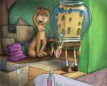  404bot animal_humanoid breasts female genitals hangover headache humanoid inside mammal mammal_humanoid miserable nickelodeon nipples nude pussy rodent rodent_humanoid sandy_cheeks spongebob_squarepants spongebob_squarepants_(character) standing 