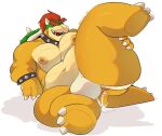  3_toes 4_fingers anthro anus big_butt big_nipples bodily_fluids bowser bracelet bulge butt clothing collar cum cum_in_ass cum_inside feet fingers genital_fluids hair hand_on_leg hand_on_own_leg hand_on_own_thigh hand_on_thigh jewelry jockstrap kirani_art koopa male mario_bros musclegut muscular muscular_anthro muscular_male navel nintendo nipples open_mouth overweight overweight_anthro overweight_male pecs pink_nipples presenting presenting_anus raised_leg red_hair scalie shadow simple_background solo spiked_bracelet spiked_collar spikes teeth thick_thighs toes underwear video_games white_background white_clothing white_jockstrap white_underwear 