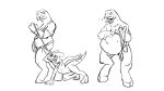  abdominal_bulge alien anthro anthro_pred anthro_prey biped duo genitals grey_body halo_(series) hi_res kobold larger_pred leash male male_pred male_prey microsoft penis ryzo_murgan sangheili silent_e slightly_chubby split_jaw video_games vore xbox_game_studios 