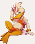  anatid animal_humanoid anseriform anthro avian avian_humanoid bikini bikini_bottom bikini_thong bikini_top bird clothing dandi disney duck ducktales hi_res humanoid male narrowed_eyes quill_wonderfowl solo speedo swimwear thong underwear 