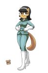  2022 anthro bastoasts clothed clothing colored domestic_cat felid feline felis female full-length_portrait hands_on_hips hi_res kitty_katswell looking_at_viewer mammal nickelodeon portrait shaded signature simple_background solo t.u.f.f._puppy three-quarter_view white_background 