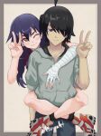  araragi_koyomi highres kanbaru_suruga metarama monogatari_(series) owarimonogatari v 