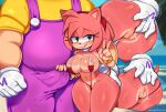  2022 5_fingers amy_rose anal anal_fingering anthro anus bikini bodily_fluids breasts bulge butt cleavage clothed clothing crossover duo erection erection_under_clothing eulipotyphlan female fingering fingers genital_fluids genitals gesture gloves green_eyes hair handwear hedgehog hi_res human human_on_anthro ichig8miruku_(artist) interspecies male male/female mammal mario_bros navel nintendo pink_body pink_hair pussy pussy_juice sega smile sonic_the_hedgehog_(series) sweat swimwear v_sign vaginal vaginal_fingering video_games wario 