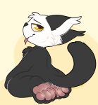  ambiguous_gender anthro dizzy_(dizzymilky) domestic_cat feet felid feline felis foot_focus heterochromia kaiizree mammal pawpads paws solo tongue tongue_out 