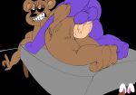  absurd_res adultpartypunch anal anal_penetration animatronic anthro balls big_balls bonnie_(fnaf) five_nights_at_freddy&#039;s freddy_(fnaf) fucked_silly genitals hi_res huge_balls lagomorph leporid machine male male/male male_penetrated male_penetrating male_penetrating_male mammal nude orgasm penetration penis rabbit robot scottgames sex simple_background smolbunnyxoxo(parasite) ursid video_games 