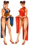  alternate_costume bad_id bad_pixiv_id bare_shoulders breasts china_dress chinese_clothes chun-li contrast covered_nipples double_bun dress dress_lift earrings eyeshadow full_body high_heels jewelry large_breasts legs lips makeup panties pelvic_curtain sash shoes simple_background standing street_fighter sww13 underwear 