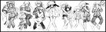  6+girls carim_gracia character_request erio_mondial fate_testarossa greyscale griffith_lowran hug kasuki_masato long_hair lyrical_nanoha mahou_shoujo_lyrical_nanoha mahou_shoujo_lyrical_nanoha_a's mahou_shoujo_lyrical_nanoha_strikers monochrome multiple_boys multiple_girls open_clothes ponytail schach_nouera short_hair signum vivio yagami_hayate yuuno_scrya 