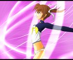  bad_id bad_pixiv_id blue_eyes brown_hair from_side letterboxed lyrical_nanoha mahou_shoujo_lyrical_nanoha mahou_shoujo_lyrical_nanoha_the_movie_1st panties profile raising_heart short_twintails soburi solo takamachi_nanoha twintails underwear 