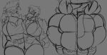  angrupan big_breasts big_butt brawlhalla breast_squish breasts butt camel_toe curvy_figure duo female female/female hi_res hip_grab huge_breasts huge_butt hugin_(brawhalla) munin_(brawlhalla) sketch squish thick_thighs unfinished wide_hips 