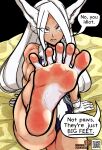  2022 5_fingers 5_toes absurd_res animal_humanoid annoyed cross-popping_vein dialogue english_text feet female fingers first_person_view foot_focus hi_res humanoid humanoid_feet lagomorph lagomorph_humanoid leporid_humanoid looking_at_viewer mammal mammal_humanoid miruko moekaki moekaki69 muscular muscular_arms muscular_female my_hero_academia rabbit_humanoid soles solo spread_toes talking_to_viewer text toes 