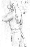 anthro bathing biped bottomwear clothing english_text felid fur furgonomics graphite_(artwork) hair hair_over_eyes leonidae lion loincloth male mammal mane mane_hair mane_over_eyes musical_note pantherine pencil_(artwork) shower showering showering_while_clothed side_view signature singing singing_in_the_shower smile solo standing text traditional_media_(artwork) water water_spray wet wet_body wet_fur