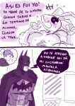 angry anthro batman batman_(series) breasts clothing comic dc_comics duo female generation_4_pokemon hi_res joker lopunny male monochrome nintendo pokemon pokemon_(species) renita_reed simple_background smile spanish_text suit text white_background