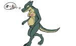  anthro female fetal_kick fetal_movement hi_res humanoid kobold nipples pregnant pregnant_female scalie solo unborn_kicking 