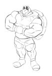 anthro biceps big_biceps big_muscles big_pecs bone bottomwear clothed clothing digital_media_(artwork) dry_bones dry_himbones ehud_kurzweil flexing gloves handwear hi_res hoodie koopa koopa_troopa looking_at_viewer male mario_bros muscular muscular_anthro muscular_male nintendo pecs scalie shorts simple_background sketch smile solo tight_clothing topwear